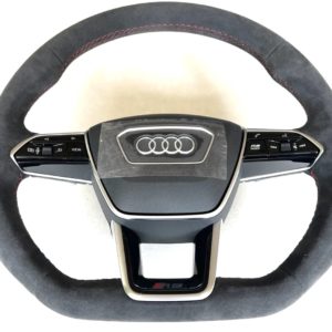 Volant RS méplat alcantara Multifonctionnel avec airbag Audi RS4 RS5 RS6 4K0419091BG TPE OEM Neuf !