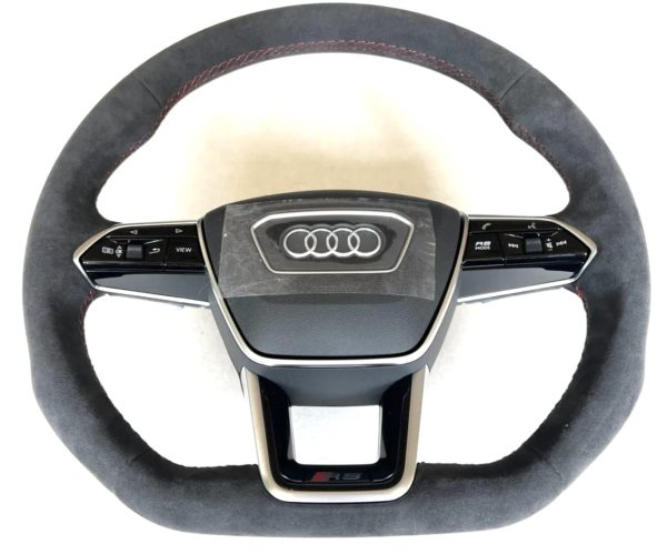 Volant RS méplat alcantara Multifonctionnel avec airbag Audi RS4 RS5 RS6 4K0419091BG TPE OEM Neuf !