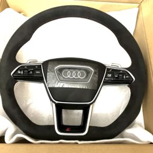 Volant RS méplat alcantara Multifonctionnel avec airbag Audi RS4 RS5 RS6 4K0419091BG TPE OEM Neuf !