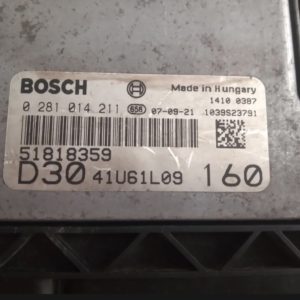 ECU Fiat Ducato Peugeot Boxer 3.0 hdi jtd 0281014211 51818359 D30 41U61L09 160