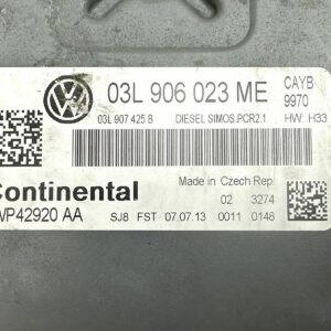 03L906023ME ECU CALCULATEUR MOTEUR VW POLO 1.6 TDi 5WP42920 AA H13 SIMOS PCR2.1