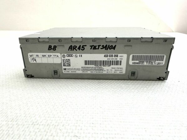 4G0035056 UNITÉ MODULE MMI COMMANDE MULTIMÉDIA  Navigation AUDI A4 8K A6 4G A5 8