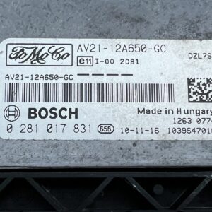 ECU 0281017831 AV21-12A650-GC BOSCH EDC17C10 Ford Fiesta 1,4 1,6  Tdci