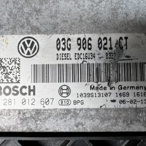 ECU CALCULATEUR MOTEUR 03G906021CT 0281012607 Vw TOURAN 1.9tdi 105cv EDC16U34