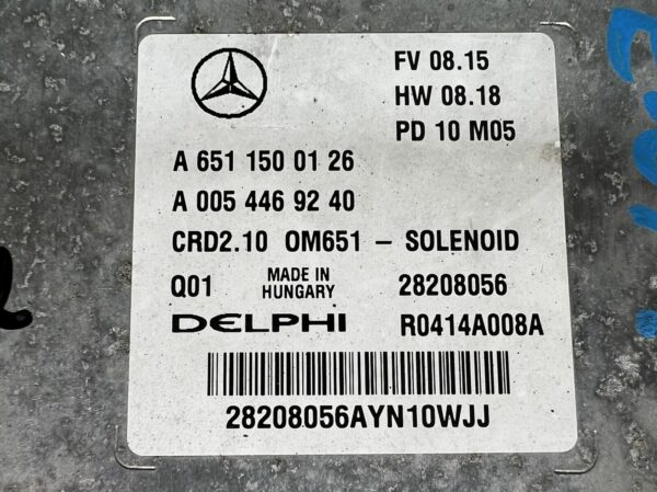 ECU MERCEDES C E Class W204 W212 C200 E200 CDI A6511500126 A0054469240 CRD2.10