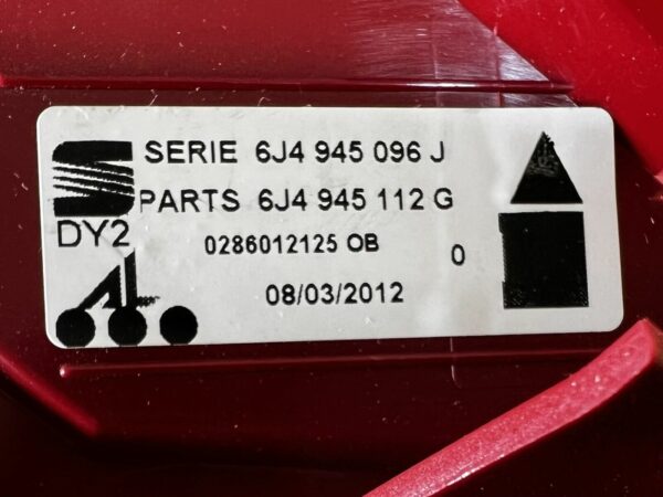 NEUF OEM Feux arriere droite SEAT IBIZA 4 6J4945096J 6J4945112G LED DEL Facelift