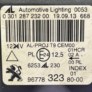 Phare Peugeot 308 t9 Optique droite Full LED DEL 9677832380 030128723200 2013-18