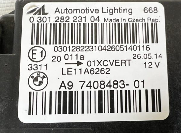 Phare optique OEM avg gauche LED DEL BMW F32 Série 4 A9 7408483 -01 030128223104