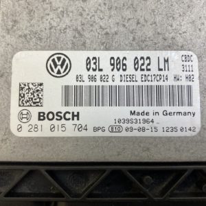 03L906022LM EDC17CP14 0281015704 ECU Calculateur moteur Vw Golf Mk6 2l Tdi140CBD