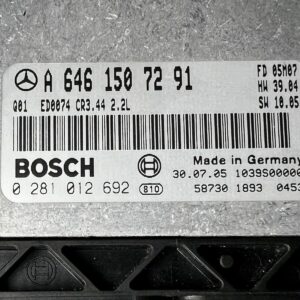 ECU A6461507291 Engine Control Mercedes Classe E W211 2.2CDI 0281012692 ED0074