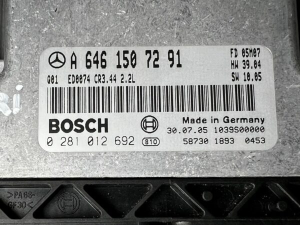 ECU A6461507291 Engine Control Mercedes Classe E W211 2.2CDI 0281012692 ED0074