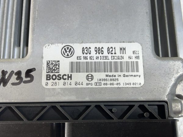 ECU CALCULATEUR MOTEUR 03G906021MM AN 0281014044 Vw TOURAN 1.9tdi 105cv EDC16U34