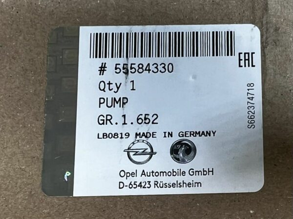 OEM NEUF Pompe à huile Opel Astra Insignia 2,0 CDTI 55574181 55581829 55584330