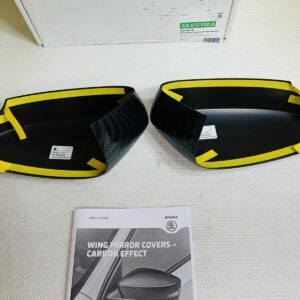 OEM Skoda Rapid Décor Couverture Rétroviseur Mirror Cover Set Carbon 5JA072530B