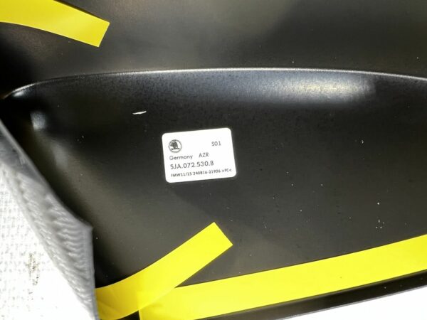 OEM Skoda Rapid Décor Couverture Rétroviseur Mirror Cover Set Carbon 5JA072530B