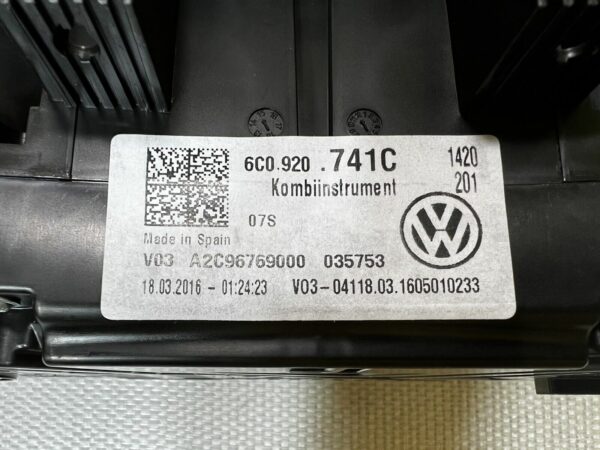 Vw Polo 6 6C0920741C V03 A2096769000 035753 Kombiinstrument 04118.03.1605010233