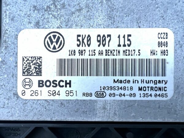 0261S04951 5K0907115 ECU Calculateurs Vw Golf 6 GTI 2.0L Tsi 220cv CCZB MED17.5