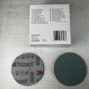 3M 51131 Boite de 15u Hookit Trizact Finition Disques Abrasifs P6000 Gris 75mm