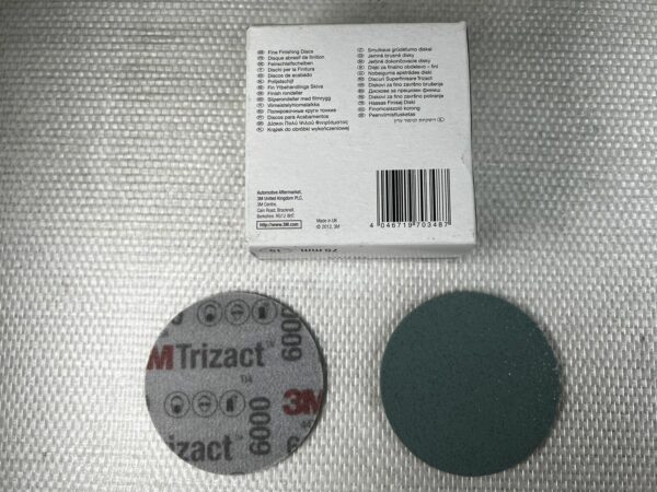 3M 51131 Boite de 15u Hookit Trizact Finition Disques Abrasifs P6000 Gris 75mm