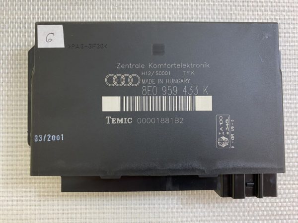 8E0959433K Dispositif Commande Centralisé Boîtier conforte Audi A4 B5 B6 Temic