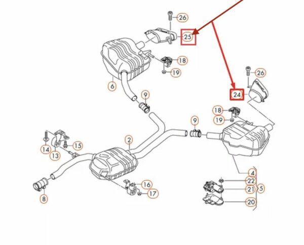 Audi A6 4G C7 Embout D'Échappement S-LINE Tailpipe Kit Sortie d’échappement OEM!