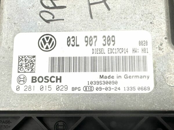 ECU 0281015029 03L967309 Vw Passat CC 2.0tdi 170cv Boite automatique EDC17CP14