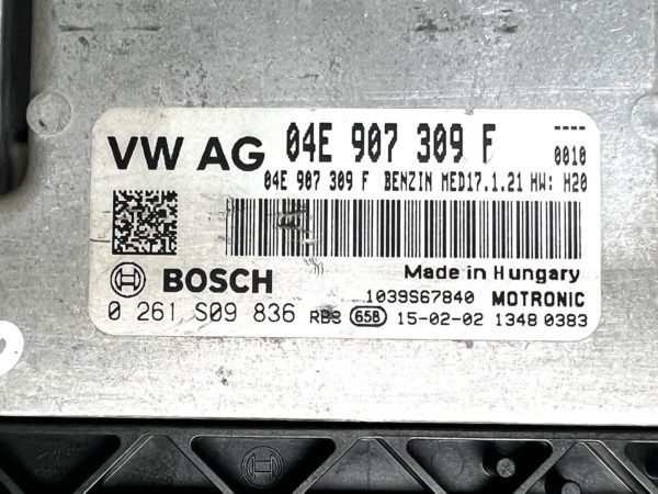 ECU Vw Golf 7 GTE 04E907309F 0261S09836 MED17.1.21 H22 Unité calculateur moteur