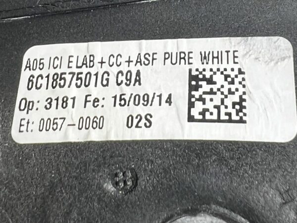 6C1857501G C9A rétroviseur extérieur gauche Vw Polo 6c1 6R 2010-2016 8pins White