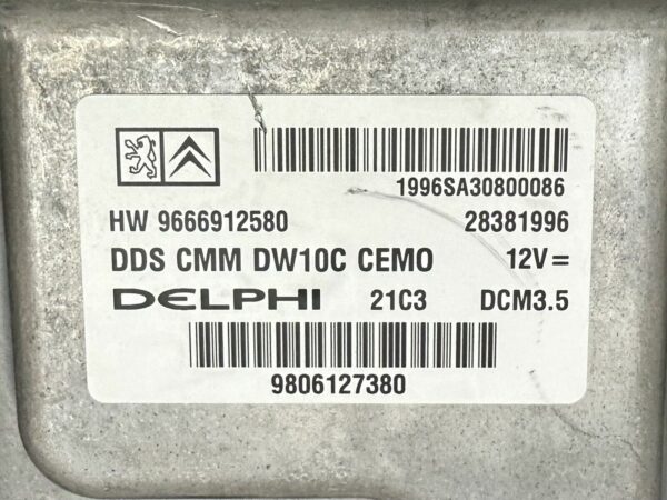 9666912580 ECU Calculateur moteur PEUGEOT Citroen DS5 2.0 Hdi DW10C 28381996