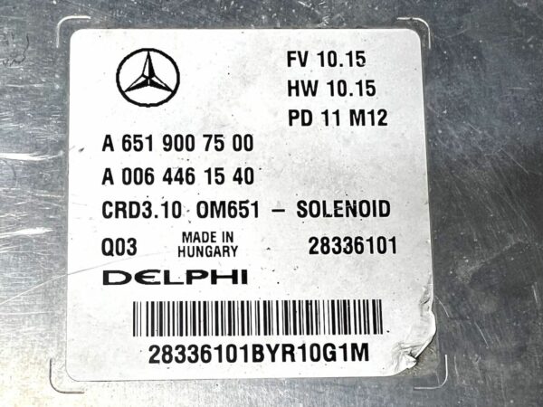 A6519007500 ECU Mercedes Classe C E  W204 W212 C200 E200 CDI CRD3.10 A0064461540