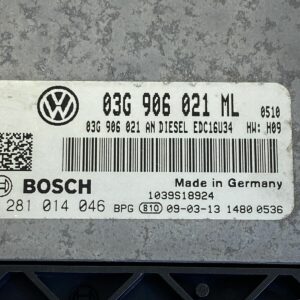 ECU CALCULATEUR MOTEUR 03G906021ML AN 0281014046 Vw TOURAN 1.9tdi 105cv EDC16U34