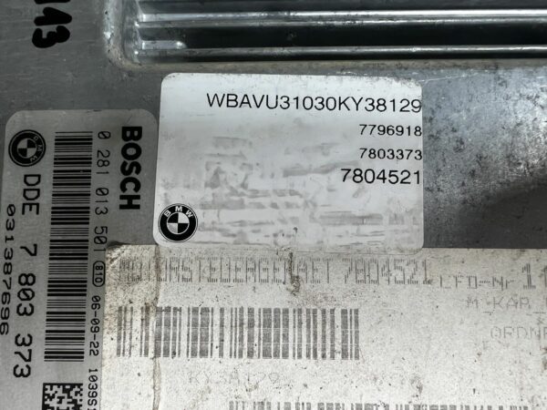 ECU CALCULATEUR MOTEUR BMW 320d e90 X3 e83 120d e82 0281013501 DDE 7803373 M47