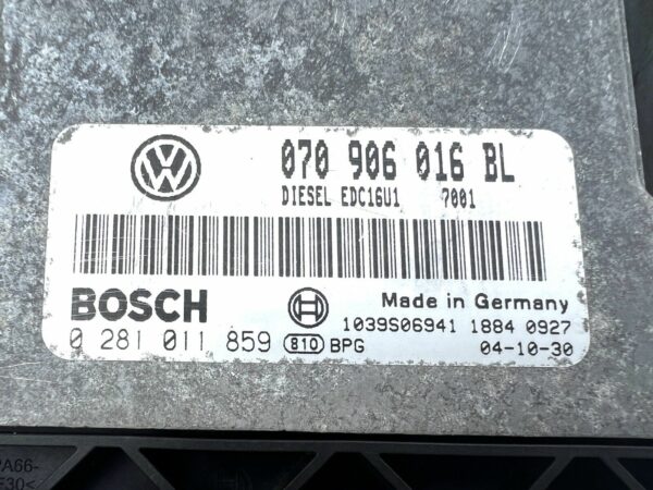 ECU Calculateur moteur VW TOUAREG R5 2.5 TDI EDC16U1 0281011859 070906016BL 100%