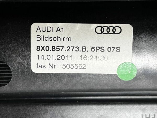 Écran multimédia navigation Audi A1 8X RMC 8X0857273B 6PS07S LCD GPS