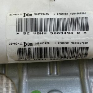 PEUGEOT 3008 AIRBAG RIDEAU LATERAL GAUCHE REF 9684667880 34070342D Origine OEM