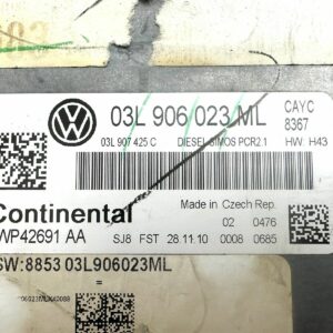 03L906023ML 5WP42691AA Vw GOLF MK6 VI 1.6 TDI 105cv MOTEUR DIESEL ECU CAYC