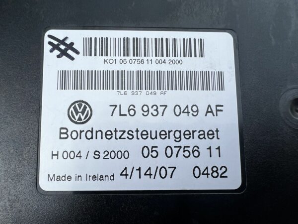 7L6937049AF VW TOUAREG R5 2.5tdi MODULE CONTRÔLE CONFORT Bordnetzsteuergeraet