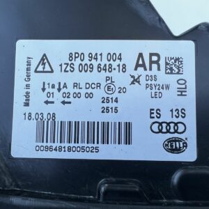 8P0941004AR Phare avant droite Audi A3 S3 RS3 8P LED Bi Xenon Directionnel OEM