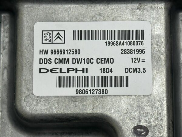 9666912580 ECU Calculateur moteur PEUGEOT Citroen DS5 2.0 Hdi DW10C 9675434380