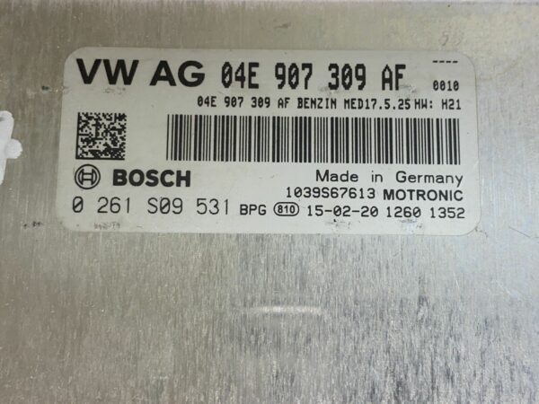 ECU Calculateur Moteur Vw Golf7 1,2tsi 1.2tfsi 04E907309AF 0261S09531 MED17.5.25