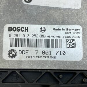 ECU Calculateur moteur BMW EDC16C35 0281013252 DDE7801710 Serie 1 3 E81 E82 E83