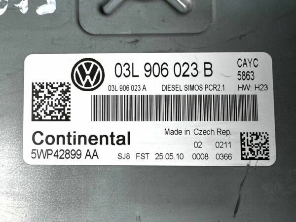 ECU Engine Control Unit VW Golf 6 1.6TDI 105cv 03L906023B 5WP42899 SIMOS PCR2.1