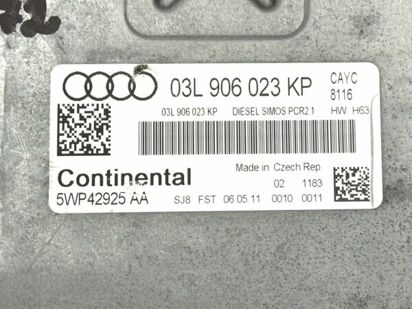 03L906023KP ECU Unité Contrôle Moteur Audi A1 8xA 1.6tdi CAYC 5WP42925 AA PCR2.1