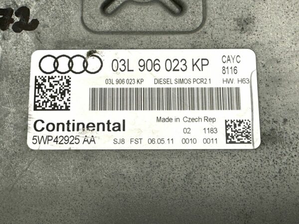 03L906023KP ECU Unité Contrôle Moteur Audi A1 8xA 1.6tdi CAYC 5WP42925 AA PCR2.1