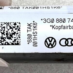 3G0880741D Airbag Rideau Kopfairbag Plafond Toit Gauche Vw Passât B8 Sedan 2015