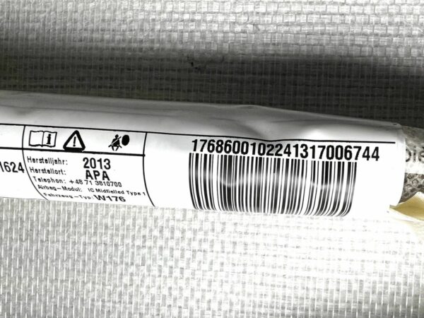 A1768600102 Airbag rideau Mercedes Classe A W167 2012-2018 Gauche L BAM-PT1-1624