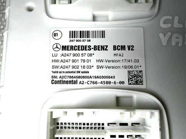 BCM V2 A2479005708 MERCEDES CLASSE A W177 CLA W118 200d AMG Body Control Module