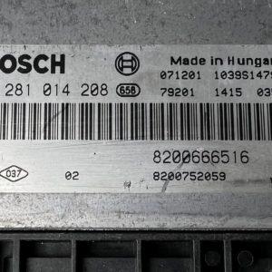 ECU CALCULATEUR RENAULT II TRAFIC 2.0 DCI 0281014208 8200666516 BOSCH EDC16CP33