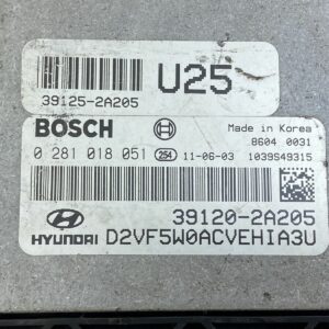 ECU calculateur moteur Hyundai i40 1.7crdi 0281018051 U25 39120-2A205 D2VF5W0ACV