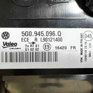 5G0945096Q Feu arrière Vw GOLF 7 Facelift Phase 2 Full Led Droite R OEM NEUF